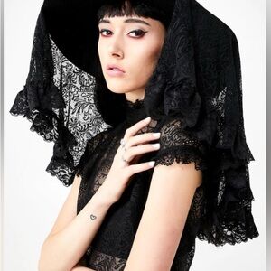!ISO! Killstar lydia lace veil hat